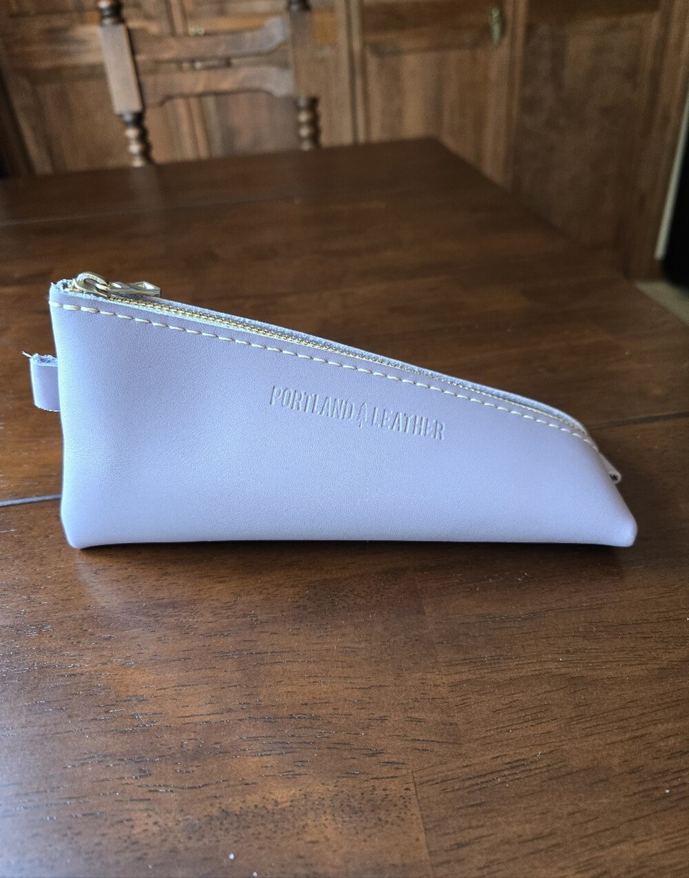 Portland Leather Goods Alpine Pouch in Light Purple.
